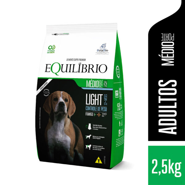 Ração Equilibrio Light raças pequenas frango