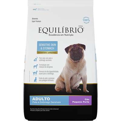 Ração Seca Equilíbrio Sensitive Skin & Stomach para Cães Adultos de Porte Pequeno